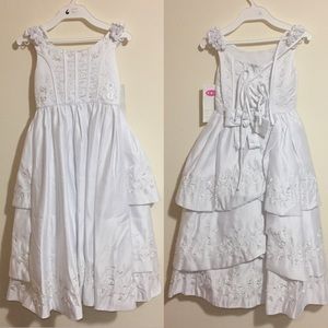 New All White Girls Dresses